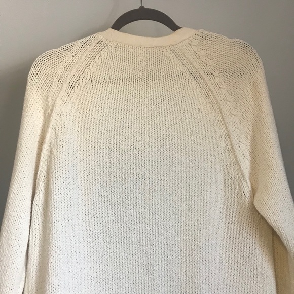 Cream Cardigan Knit Sweater - Picture 6 of 6